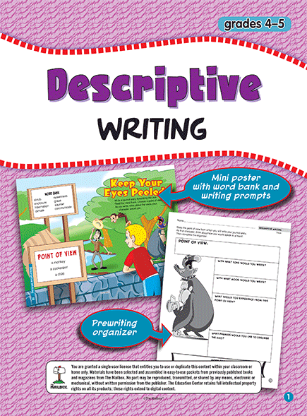 how to write a descriptive paragraph grade 5