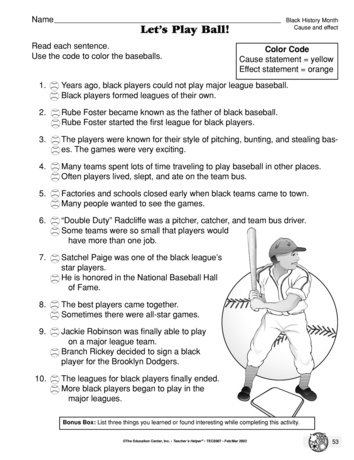 Let's Play Ball!, Lesson Plans - The Mailbox