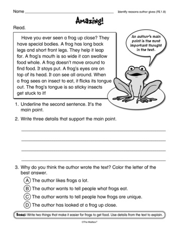 Amazing!, Lesson Plans - The Mailbox