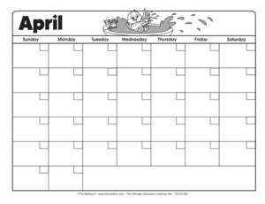 Search: April calendar - The Mailbox
