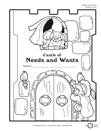 Castle of Needs and Wants, Lesson Plans - The Mailbox