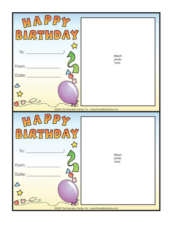 Birthday Cards, Lesson Plans - The Mailbox