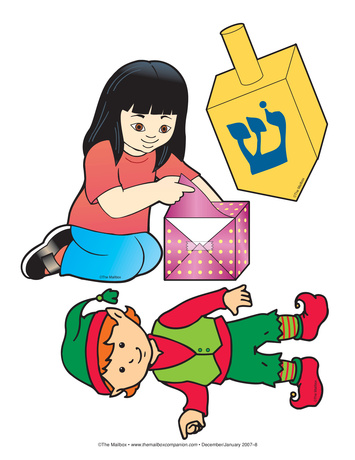 Dreidel, Present, and Elf, Lesson Plans - The Mailbox