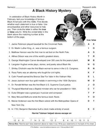 Test your knowledge of African-American history