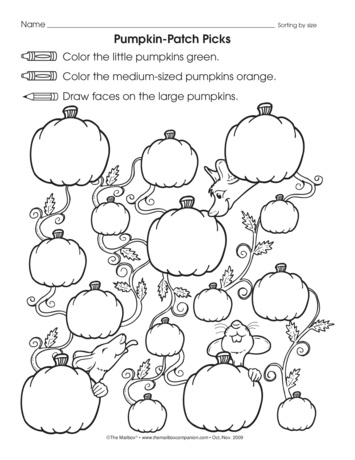 Pumpkin Patch Picks, Lesson Plans - The Mailbox